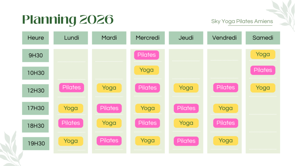Planning 2026 Sky Yoga Pilates